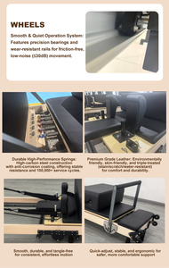 Reformer Pilates Kayu Oak Profesional Tahan Lama, Dapat Dilipat, Dapat Disesuaikan, Portabel untuk di Rumah, Alat Peregangan - Product Image 3