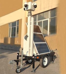 Mobile Solar CCTV Trailer with 360&deg; Rotation PTZ Camera Easy Installation Wireless Monitoring for Construction Security - Product Image 6