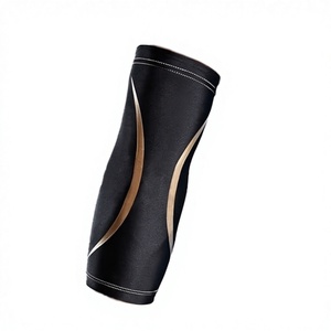 Manchon de compression pour coude de sport, basketball, gym, personnalisé, avec support élastique et protection antidérapante en nylon et spandex fins - Product Image 2