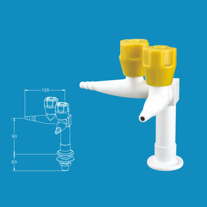 Válvula de Gas de Funcionamiento Suave con Perilla de PP para Investigación Oceanográfica y Laboratorios de Biología Marina - Product Image 4