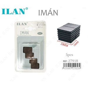 Aimant en bloc ILAN 10x20x7 mm pour usage artisanal, lot de 5 - Product Image 1