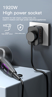 Adaptateur secteur multi-prises PD 2024 CE/FCC Adaptateur de voyage universel international avec type C