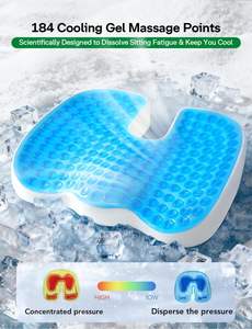 Office Chair <b>Seat</b> <b>Cushions</b> & Pillow Lumbar Support Car Back Support Memory <b>Foam</b> Woven Pillow Set Washable Cover - Product Image 3