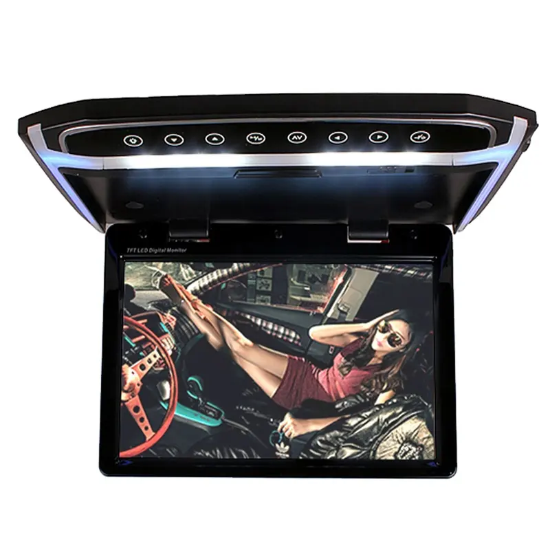 12.1 inch 180 degree Rotating LCD Screen car video HD big monitor for car with TV Infrared Screen