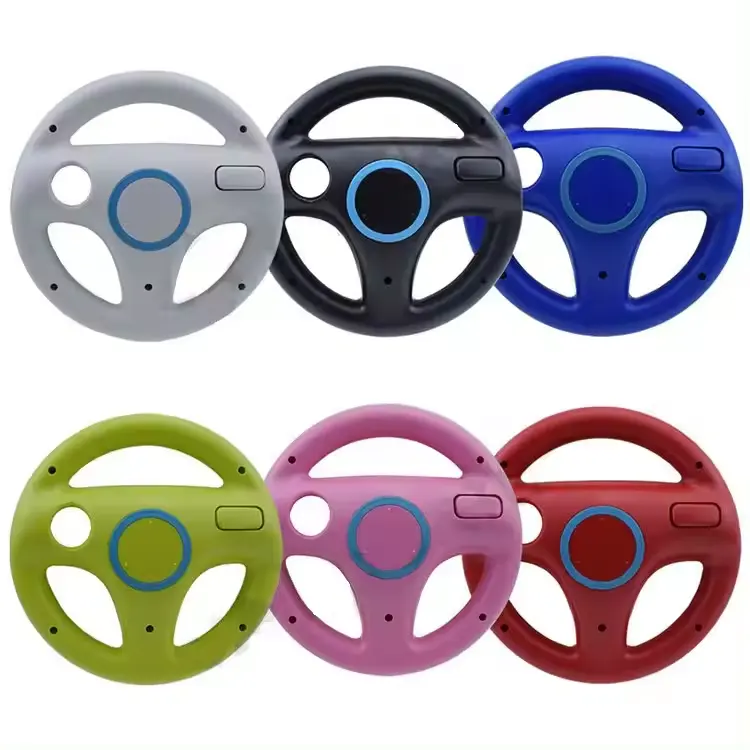 Vente en gros Volant de jeu de course Accessoires de jeu pour Nintendo Wii Mario Télécommande Gamepad Joystick Wheel