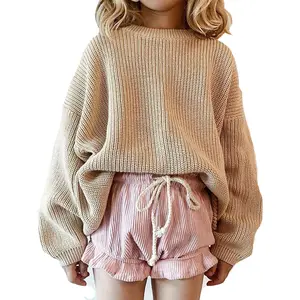 Baby Winter Oversized Warme Pullover Tops 2021 Rts Peuter Meisjes Snoep Wol Gebreide Truien