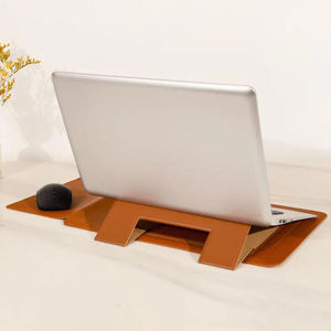 Funda para ordenador portátil, precio al por mayor, alfombrilla de ratón, funda para ordenador portátil, soporte para portátil de 13-16 pulgadas, bolsa de cuero PU para tableta, accesorios para el trabajo y el hogar - Product Image 4