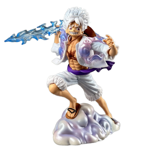 <span class=keywords><strong>Pirate</strong></span> Fighting Form Treadcloud Frozen Sun God Nika Modèle <span class=keywords><strong>en</strong></span> résine fait main avec Lightning Boxed Animation Nouveau - Product Image 1