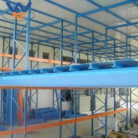Plateforme de rayonnage en acier tubulaire carré Q235B personnalisée, capacité 1000 kg/m², optimisation de l'espace, pour entrepôt industriel
