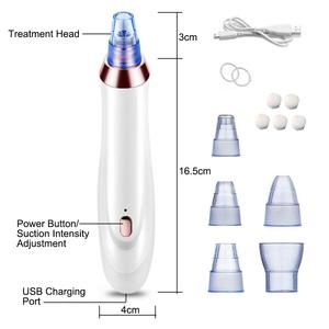 Extracteur de points noirs professionnel, aspirateur de <span class=keywords><strong>pores</strong></span>, kit avec 5 têtes d'aspiration, <span class=keywords><strong>appareil</strong></span> de nettoyage <span class=keywords><strong>du</strong></span> <span class=keywords><strong>visage</strong></span> électrique <span class=keywords><strong>pour</strong></span> le soin et le nettoyage de la peau - Product Image 4
