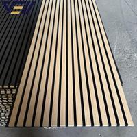 Panneau acoustique en bois VELL OEM en gros, panneau à lattes pour studio, panneau insonorisant mural pour la décoration intérieure, panneau mural en bois Acupanel