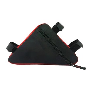 Triangle Bicycle <b>Frame</b> Bag Polyester Front Mount Zipper Portable Cycling Storage Mountain Bike <b>Black</b> Red Blue Yellow Detachable - Product Image 5