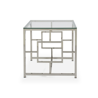 Boho — meuble miroir en verre diamant broyeur, avec bordure live, table basse et tables à fin, moderne