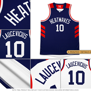 Professionele, op maat gemaakte, omkeerbare basketbaluniformen, duurzame sportshirts voor heren, ontworpen voor gebruik in de sportschool, bedrukte jersey. - Product Image 5