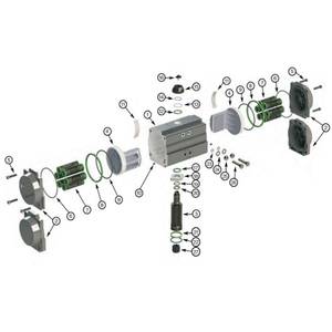 Robinet en fonte GGG40/EN-GJS-400-15 DNOVA WBV1331E-2W-F-H 16 Bar à bride manuel WBV1331E-2W-F-H 78 WBV1331E-2W-F-H le WBV1331E-2W-F B - Product Image 4