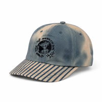 Venta al por mayor de moda nueva tendencia Tie Dye sombrero para el sol diseño personalizado algodón a rayas ala al aire libre papá sombrero gorra de béisbol