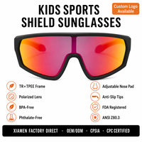 Nouvelles Lunettes de Soleil Sportives d'Extérieur pour Enfants 2026, Monture en Nylon Polarisée, Protection UV, Verres Photochromiques, Personnalisation du Logo