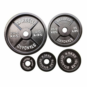 Ensemble de plaques de poids en fonte de 25 kg, diamètre 50 cm, plaques de bumper pour la musculation, l'entraînement quotidien et la remise en forme - Product Image 5