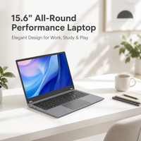 Laptop Bisnis Ultra Tipis 15.6 Inci AMD Ryzen 3 3200U Dual Core 3.5GHz 16GB 512GB SSD Windows 11 IPS FHD Notebook