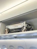 Poussette de voyage pliable automatique, légère et multifonctionnelle, adaptée au transport en avion