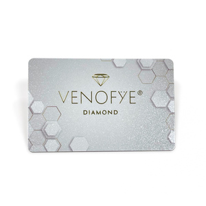 บัตรของขวัญพลาสติกงานฝีมือสีทองพร้อมบัตรบัตรวีไอพีผงทองส่องแสง - Product Image 6