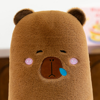 Nouvelle tendance : Oreiller en peluche Capybara moelleux et confortable pour la lecture et le repos