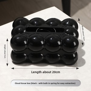Caja de Papel Higiénico Creativa con Diseño de Nube de Burbujas, con Resorte de Elevación Automático Integrado, Caja de Papel de Alta Gama para Sala de Estar - Product Image 6