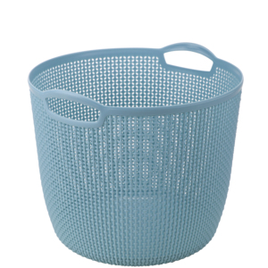 Hot Selling Eco-Friendly Plastic PP Laundry Storage Organizer Toys Clothes Round Storage Basket
