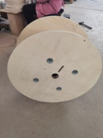 Bride de bobine en contreplaqué robuste de qualité industrielle - Disque de bobine à haute capacité de charge pour bobines de câbles à charge lourde, tambours de câbles métalliques