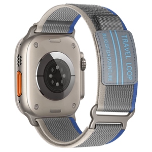 Jam tangan nilon tali jam tangan <span class=keywords><strong>Loop</strong></span> perjalanan olahraga kualitas bagus untuk jam tangan Apple ultra 49 (() - Product Image 1
