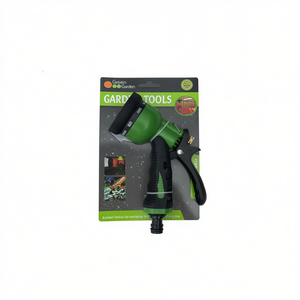 Green Garden Hose Nozzle Sprayer 12 Pcs For Watering Plants And Cleaning Cars - Product Image 2