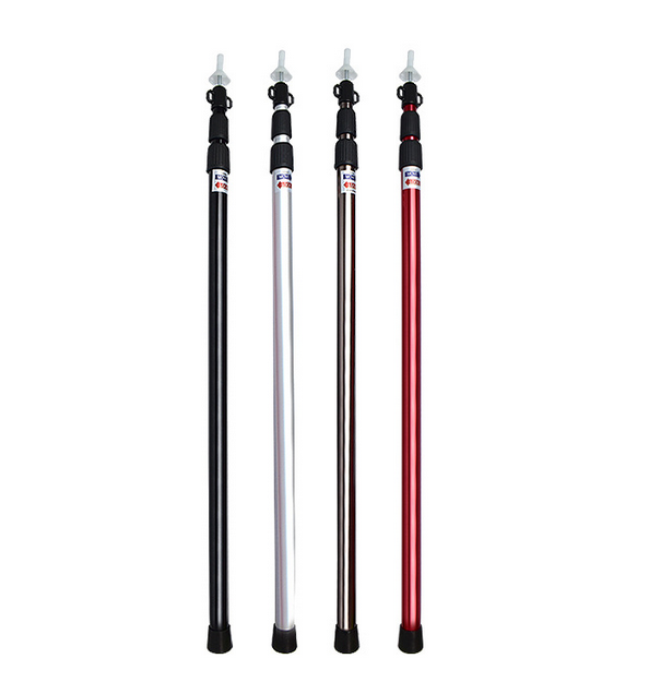 2.3m Collapsible Lightweight Tarp Poles Telescoping Aluminum Tarp and Tent Poles