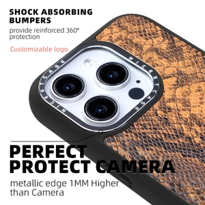 Étuis de téléphone en cuir PU antichoc 3M Étui de téléphone magnétique sans fil en TPU pour iPhone 16 15 14 13 Pro Max - Product Image 3