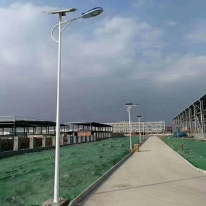 Professional Grade IP65 2-in-1 Solar Street Light 30W, 130lm/W LED Outdoor Garden Path Light, With Street Light Pole