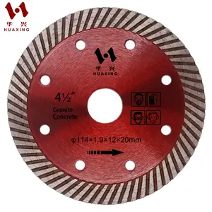 diamond turbo saw blade grinder cutter disc continuous rim corrugated blades for concrete granite quartz