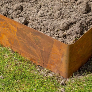 Corten Steel Art Deco Weather Resistant Customizable Garden <b>Lawn</b> Edging <b>Metal</b> <b>Edge</b> for Outdoor Spaces - Product Image 1