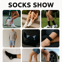 Nouvelles chaussettes de sport d'automne à motif jacquard, tricotées, haute élasticité, respirantes, séchage rapide, antidérapantes, pour usage quotidien, unisexe