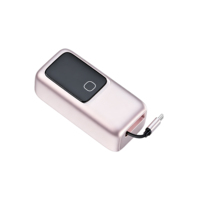 Chargeur portable MINI Type-C 10000mAh 45W avec câble intégré et écran numérique pour iPhone et Android