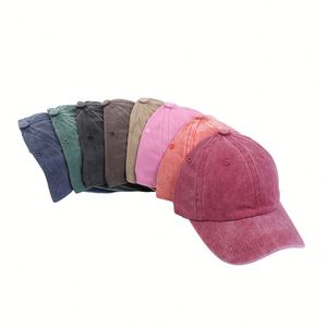 Casquette de baseball vintage non structurée 100 % coton, personnalisable, à 6 panneaux, brodée, style décontracté, avec logo tendance, effet délavé, pour la vente en gros - Product Image 2