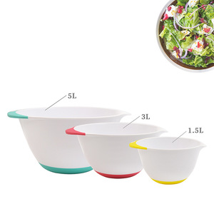 Juego <span class=keywords><strong>de</strong></span> ensaladeras <span class=keywords><strong>de</strong></span> tres piezas <span class=keywords><strong>de</strong></span> plástico desechable moderno BPA mezcla pulida <span class=keywords><strong>libre</strong></span> y tazón <span class=keywords><strong>de</strong></span> <span class=keywords><strong>Frutas</strong></span>/verduras para fiestas - Product Image 3