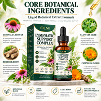 Gouttes Liquides de Drainage Lymphatique OEM – Soutien Immunitaire, Détoxification et Nettoyage – Compléments à Base de Plantes pour le Drainage Lymphatique