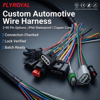 Konektor Adaptor Kabel Harness Otomotif Inti Tembaga 2-90 Pin Heavy Duty, Kabel PVC Nylon untuk Perakitan Kabel Mobil