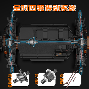 Nuevo ZD Racing, Auto RC de Carreras Escala 1/9 MT09 4WD, Monster Truck con <span class=keywords><strong>Motor</strong></span> sin Escobillas 3S <span class=keywords><strong>4S</strong></span> RTR, 65-80 km/h, Alto Rendimiento - Product Image 4