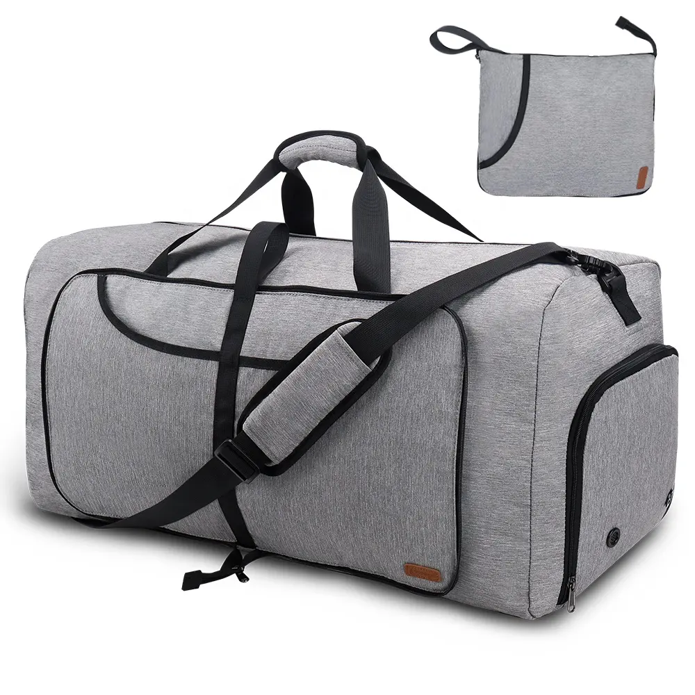 Custom Logo Printed Polyester lightweight Duty Duffel Large Sport Set Equipment Hardware Travel Bag Bag