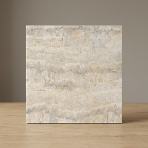 Carreaux de sol en céramique brillants en marbre blanc moderne 40x40cm, porcelaine émaillée pour la décoration intérieure de salle de bain - Product Image 5