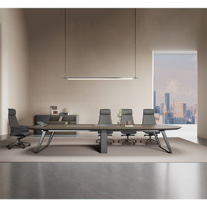 <span class=keywords><strong>โต๊ะ</strong></span>ประชุมทันสมัยคุณภาพสูงพร้อมขาและแผงสแตนเลส ความ<span class=keywords><strong>ยาว</strong></span> 4.5 <span class=keywords><strong>เมตร</strong></span> สำหรับใช้ในบ้าน สำนักงาน โรงแรม และโรงเรียน - Product Image 2