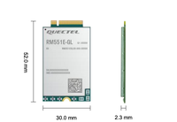 Modul Quectel RM551E-GL 5G NR M.2 3GPP Rel-17 SA NSA dengan GNSS untuk Router Industri, CPE, Gateway, Aplikasi IoT, dan EMBB
