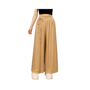 Pantalones de Verano de Alta Calidad para Mujer, Estilo Urbano, Lino Resistente a las Arrugas, Transpirable, Muestra Gratuita, Suministro Directo desde Vietnam - Product Image 1