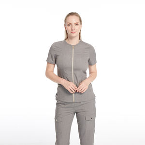 Personnel médical travail costume tenue décontractée ensembles Stretch femmes infirmière survêtement vêtements de sport hôpital gommage uniformes tissés pour les femmes - Product Image 2