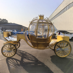 Princess Exclusive Royal Carriage Pumpkin Carriage Sightseeing Carriage Horse <b>Carts</b> for <b>Festival</b> Celebrations and Amusement Park - Product Image 6